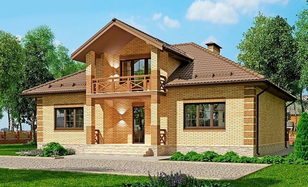 Планировка классического двухэтажного дома от Houses100: Простор и элегантность в каждом квадратном метре.